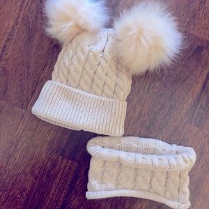 Knit Hat and Circle Scarf